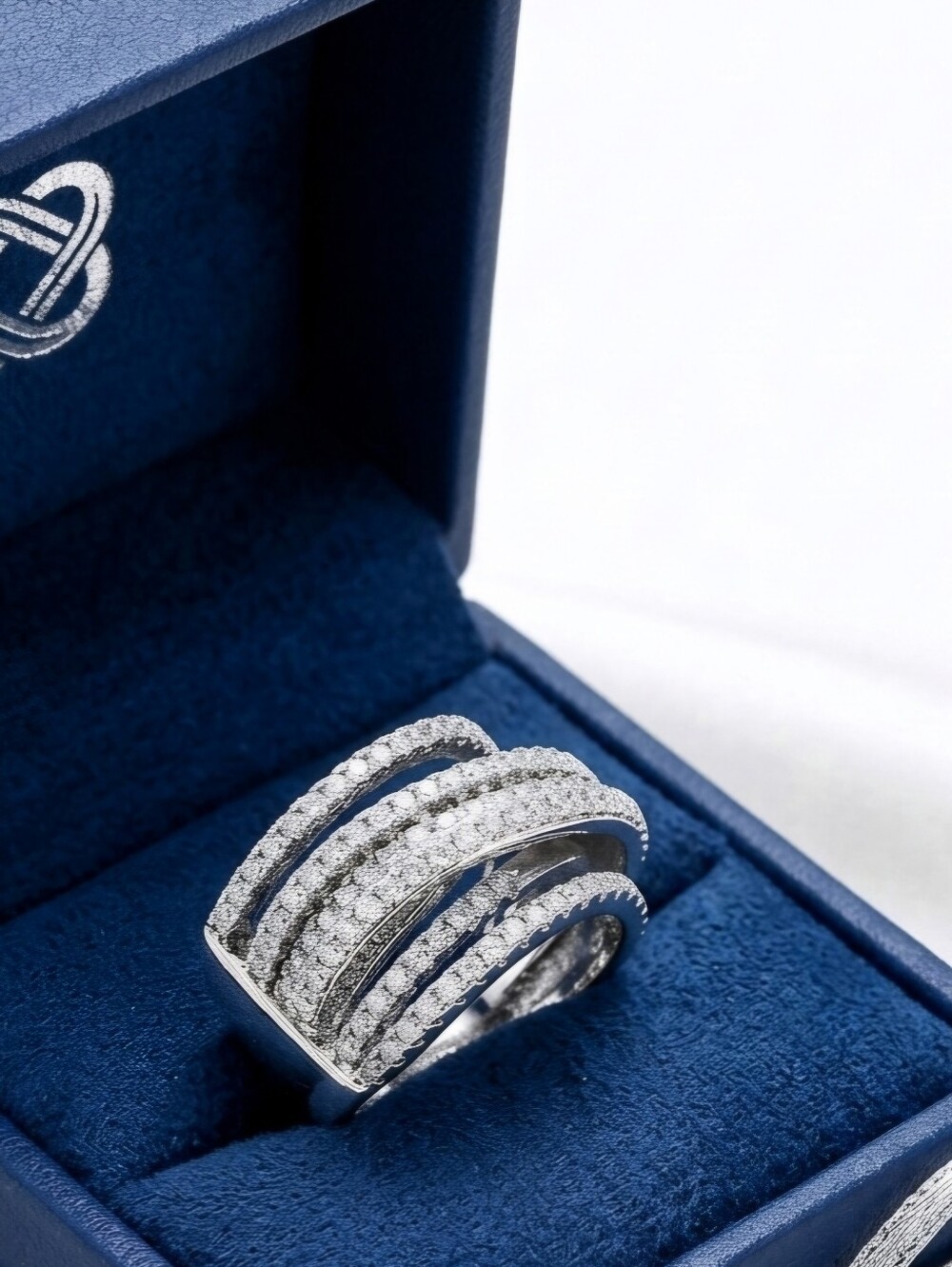 Stunning Pavé Ring with Sparkling CZs